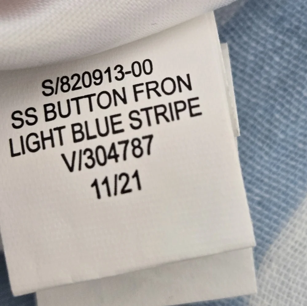 NWT Old Navy Waist Defined Puff Sleeve Light Blue Stripe Dress‎ Plus Size 3X